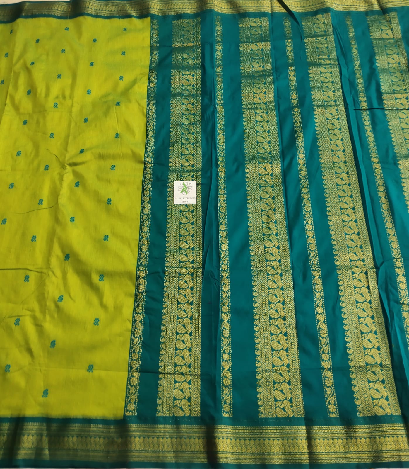Parrot Green Kalyani Cotton Gatwal saree, soft and smooth cotton pattu  saree, cotton pattu saree