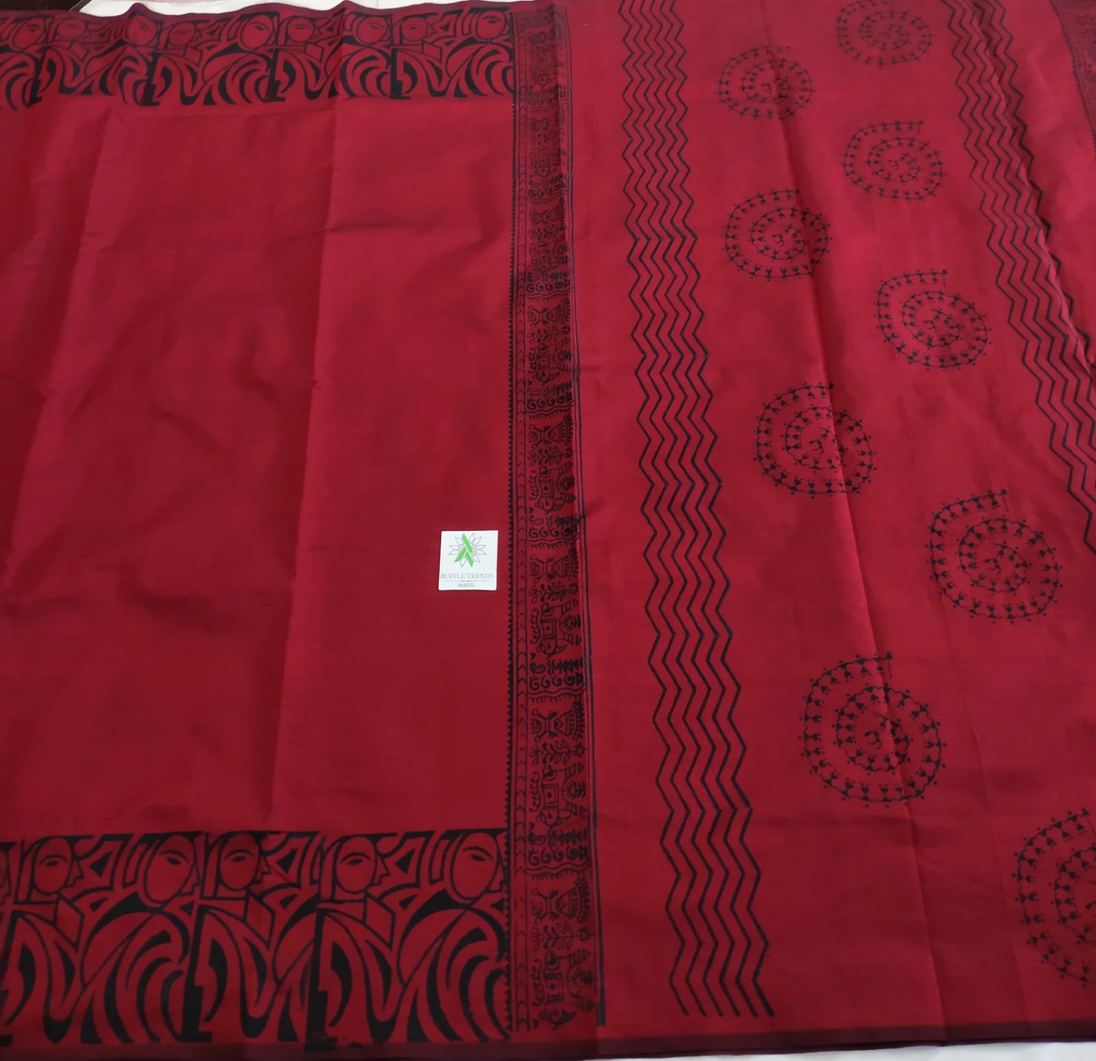 Rathi south cotton ( Maroon, Ash )