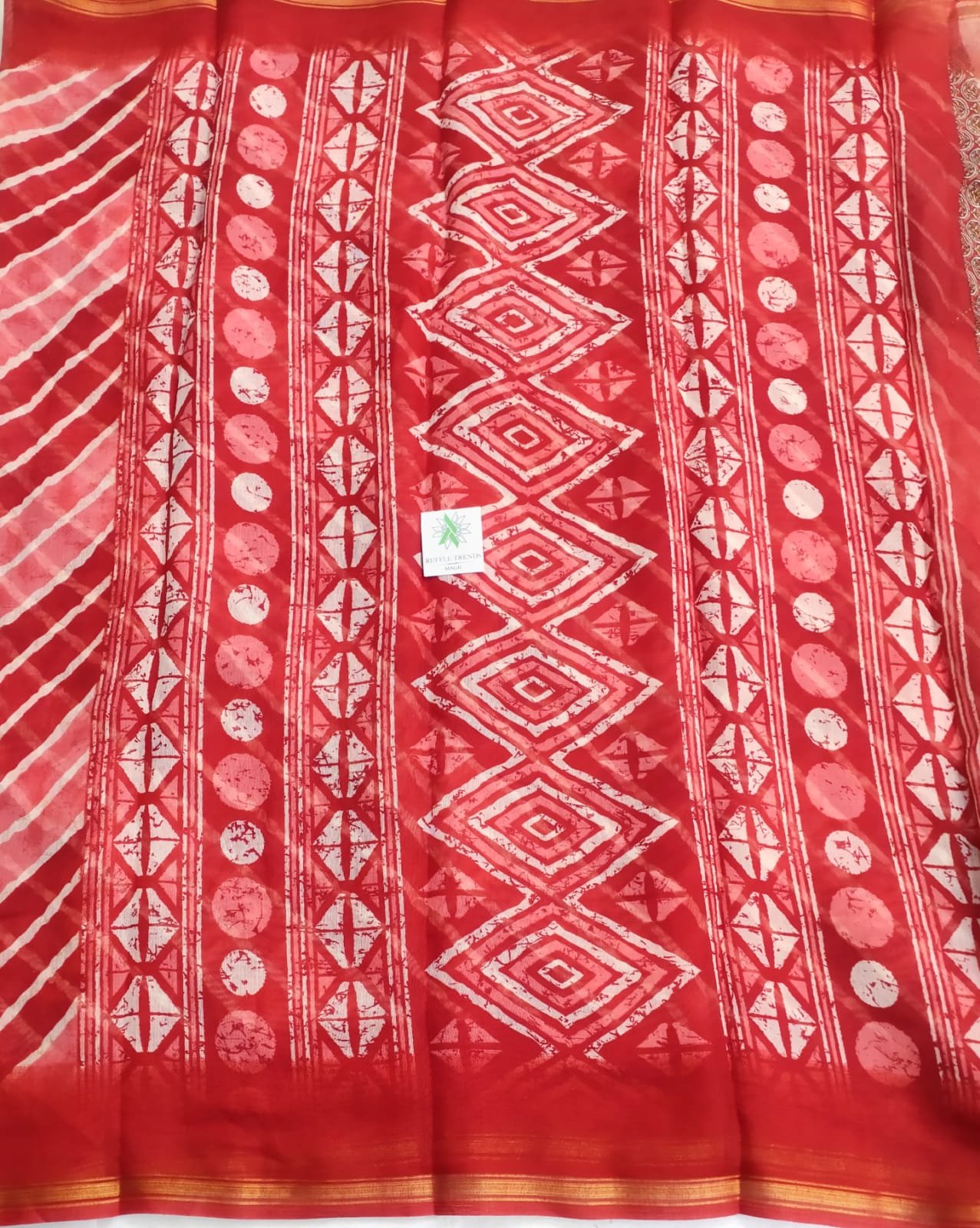 Madhura Silk ( Red, Salmon )