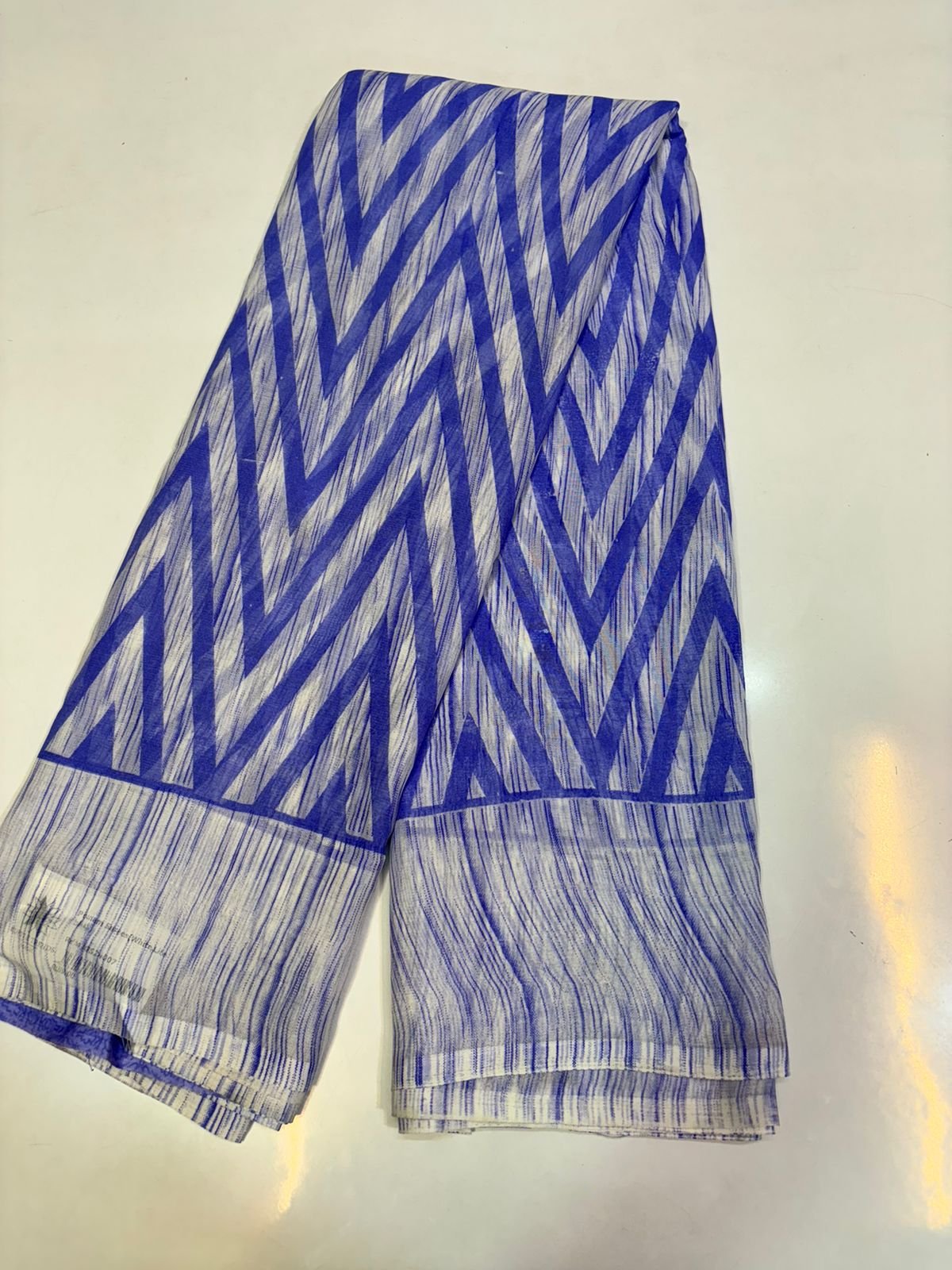 Poonam Saree ( Blue, White )